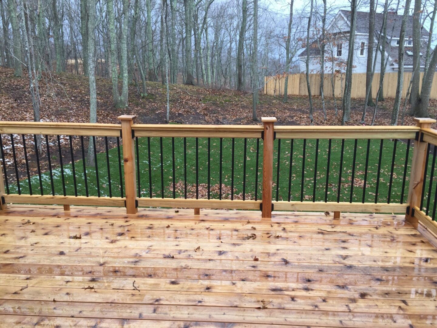 Wooden patio